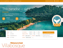 Tablet Screenshot of hotelvillabosque.com